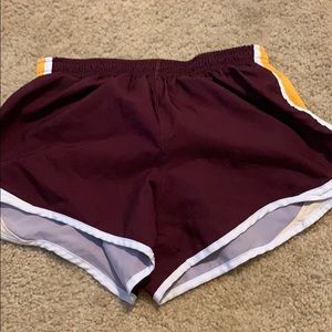 Maroon and gold shorts!